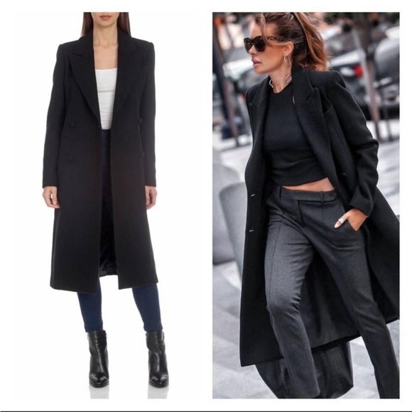 Avec Les Filles Jackets & Blazers - Avec Les Filles Double-Breasted Tailored Coat pea coat size XL